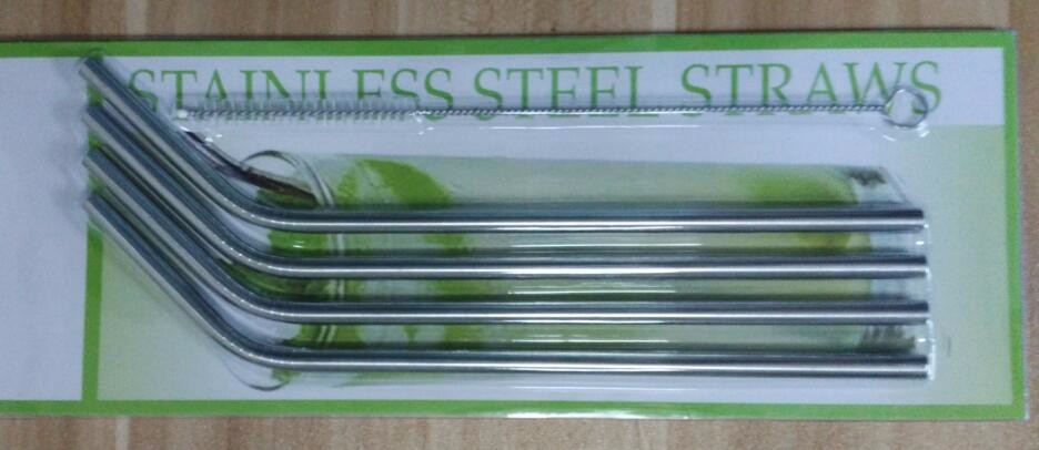 -4pcs-pack-Stainless-Steel-Straws-With-Cleaner-Brush-Drinking-Straw-Kitchen-Bar-Accessories-215-260MM (1)