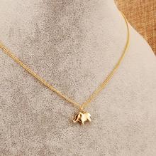 New fashion jewelry accessories Simple gold plated Elephant collar chain link necklace for women girl nice gift N053