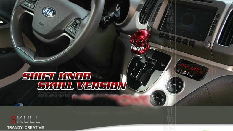 Wholesal Universal Cool Skull Head Car Gear Lever Shift Knob Stick