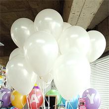 10pcs lot 10inch White Latex Balloon Air Balls Inflatable Wedding Party Decoration Birthday font b Kid