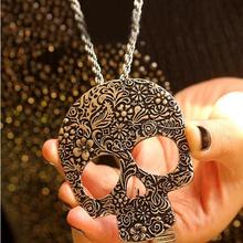 Hot Womens Vintage Skull Gothic Pendant Bib Statement Retro Choker Charm Necklace Classic Jewelry Gift