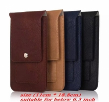 Universal xiaomi mi4 note leather case for jiayu S3 G6 G5 F2 mobile phone bag waist