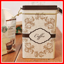New Home Essentials Retro Coffee Dream Can/Cafe Coffee Tin Jar With A Lid/Tea Caddy/Kitchen Storage Tin Box/Decorative Canister