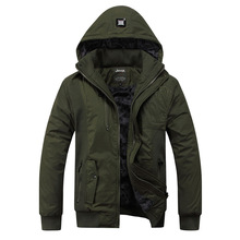 Black New 2015 Men’s Parkas Jacket Winter Cotton Coats Mens Wadded Jacket Man Jackets Warm Coat Down Padded X405