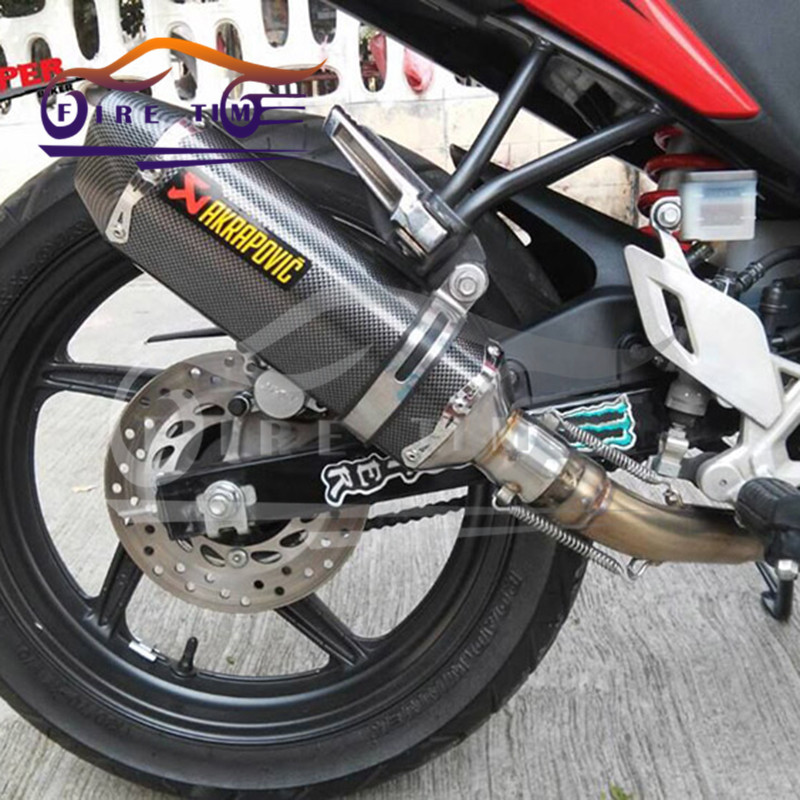 motobike Stainless Steel motorcycle snakekin exhaust muffler pipe DIRT BIKE For Kawasaki Z-250 Z800 Z1000
