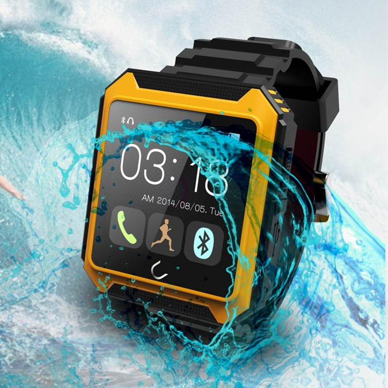 Bluetooth Smart watch Uterra Waterproof IP68 Pedometer SmartWatch Wrist Watch with Camera TF card For Android smartphones mobile