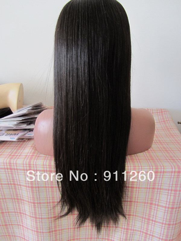 Premium Top Quality Slight  Yaki Straight  100 Brazilian Virgin Human Hair Natural Lace Front Wig And Full Lace Wig