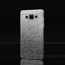 Luxury Metal Brushed Aluminum Plastic Case For Samsung Galaxy A3 A3000 Phone Case Cover