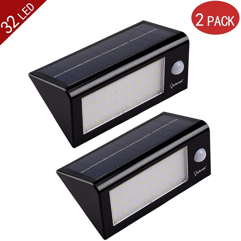 2pack/lot lederTEK 32 LED 550 Lumens Ultra Bright Outdoor Solar Powered Motion Sensor Detector Lights With 3 Modes- Weatherproof 2pack/lot lederTEK 32 LED 550 Lumens Ultra Bright Outdoor Solar Powered Motion Sensor Detector Lights With 3 Modes- Weatherproof