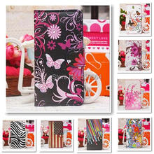 2015 New 10 Styles Flower UK US flag PU Leather Flip Case Cover For LG Optimus L90 D410 D405 D415 Mobile Phone Bags