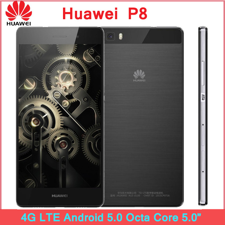 ZK3 Original Huawei P8 4G LTE Mobile Phone Android 5 0 Octa Core 3GB RAM 64GB