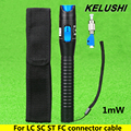 KELUSHI 1mW 1 5km Plastic Fiber Optic Visual Fault Locator Red Laser Light Souce Cable Tester