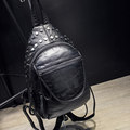 2016 Fashion Korean Style Backpack Rivet Washable Leather Small Backpack Women Designer Multi purpose Bag Shoulder
