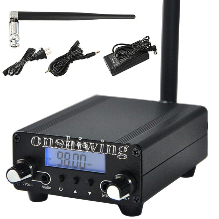 100mW/500mW 76 108Mhz Home Stereo FM Transmitter+Antenna +Power Supply