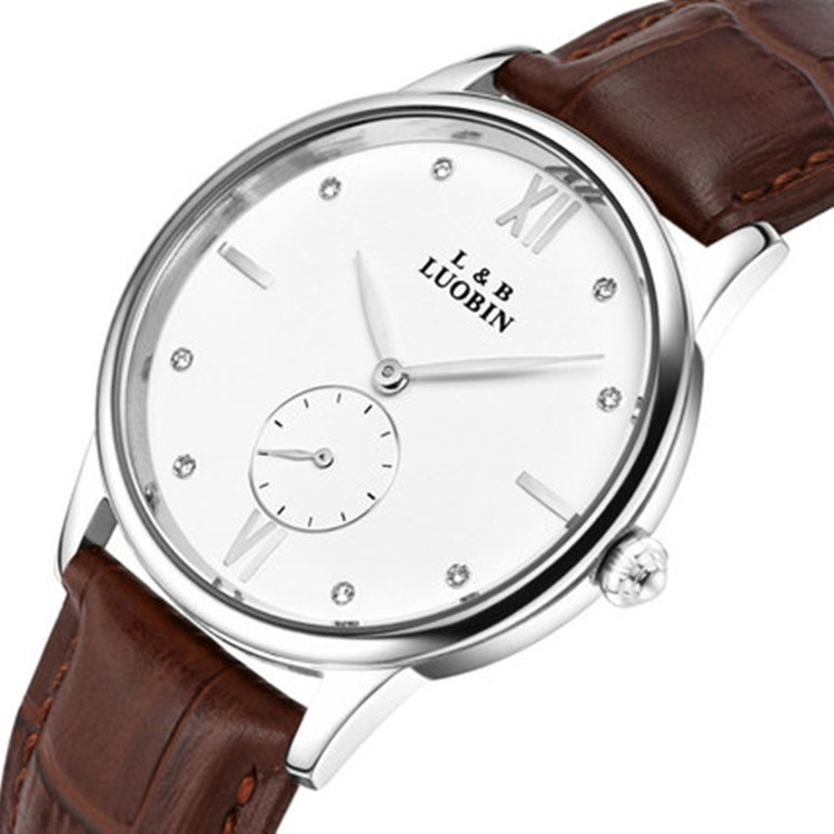 Fashion men and women s business casual wristwatch rose goldren diamond dial watch with calendar small