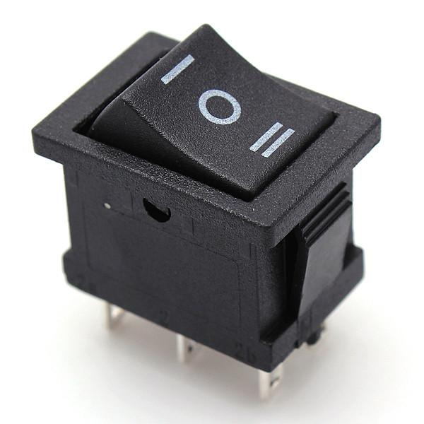 2015 HOT SALE DPDT ON OFF ON 6 Terminals 3 Position Snap In Boat Rocker Switch