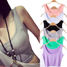 6 Colors 18 Style Women Tank Tops 2016 Summer Sexy T-Shirt Belly Sports Dance Tops Vest Sleeveless Singlet for Running Training