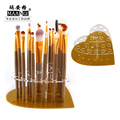MAANGE 20 holes heart Acrylic Holder Stand for Makeup Brushes set golden Dryer display Brush tower