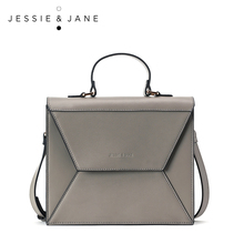 JessieJane New Women Messenger bags Vintage Leather Top-handle bags Jane Style 1002