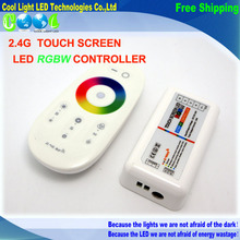 DC12 24A RGBW led controller 2 4G touch screen RF remote control for led stript 1set