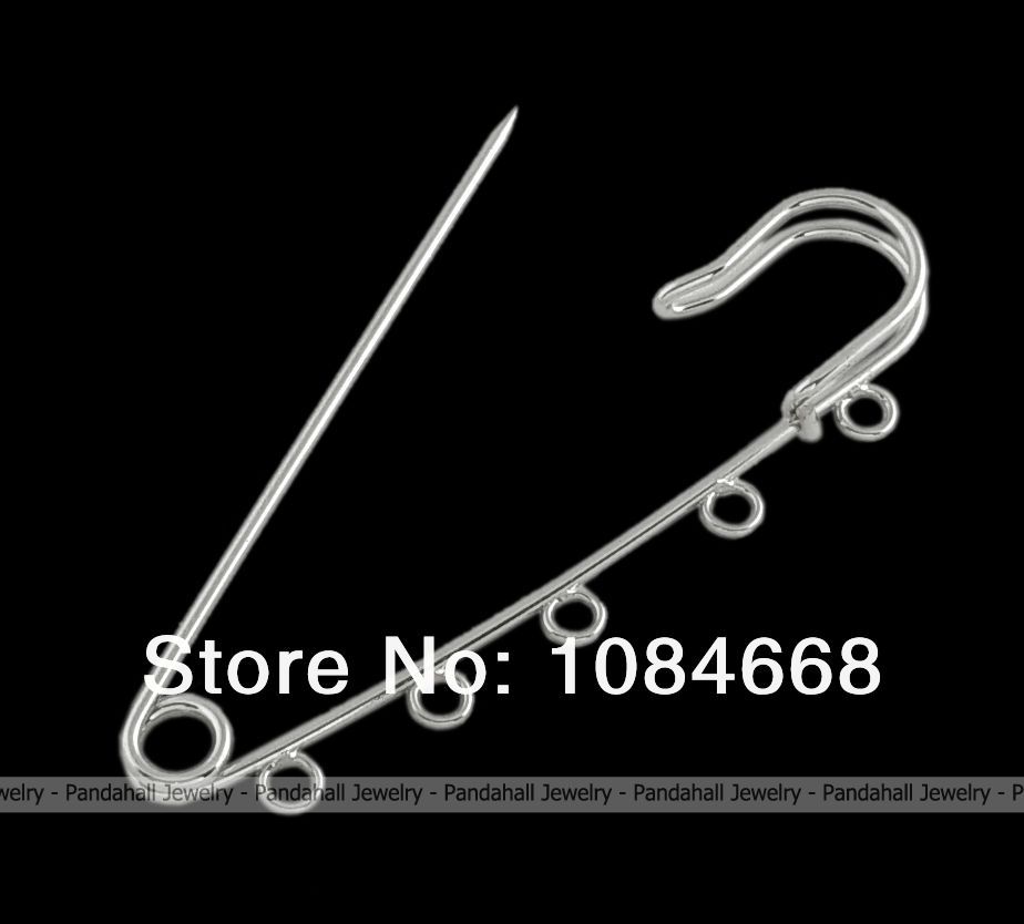 Iron font b Kilt b font Pins Platinum Color about 21mm wide 75mm long hole 3mm