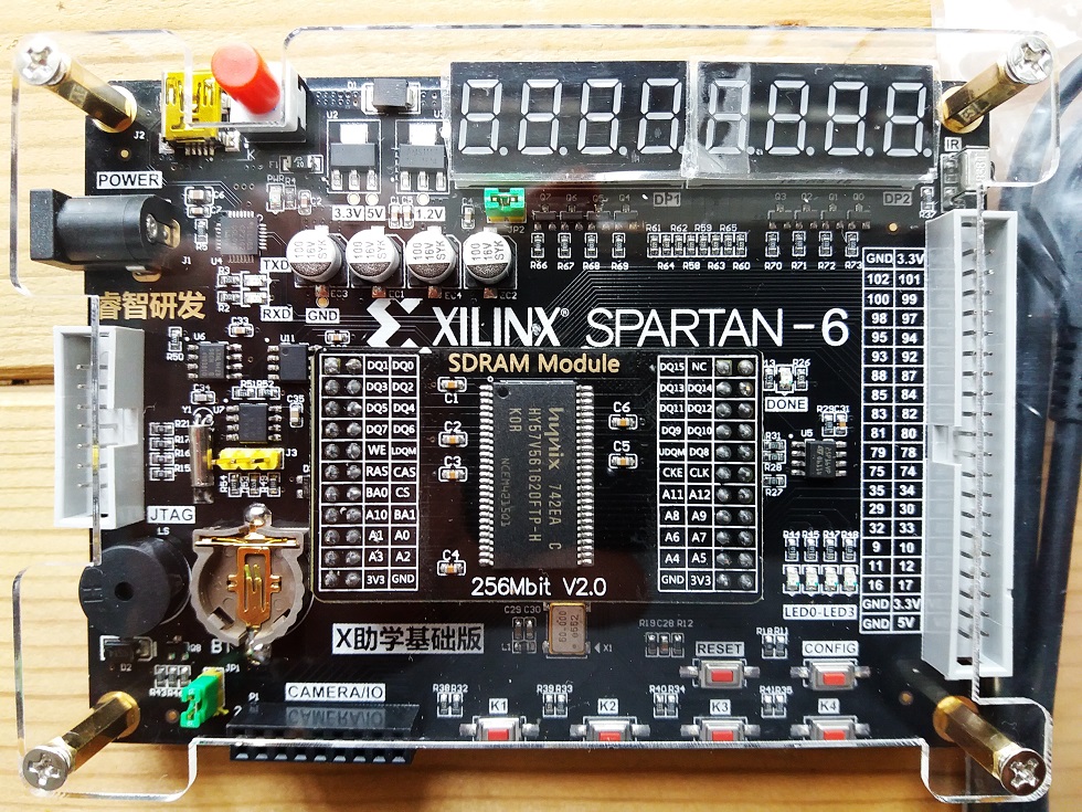 Xilinx 256Mbit SDRAM VGA Module Spartan6 XC6SLX9 FPGA Development Board Kit