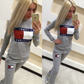 2016 brand women s tracksuits sport suit sweatshirt 2 piece sets moletom hoodies svitshot women jogging