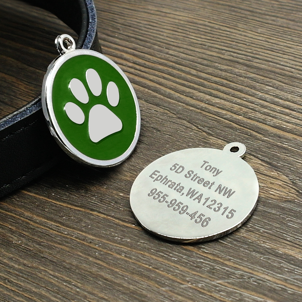 Stainless Steel Personalized Dog ID Tag Dog Accessories Metal
