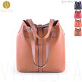 KEY LOCK MINI BUCKET TOTE IN GENUINE LEATHER - Women's New Fashion Tre