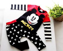 kids sets kids suits mickey set Cartoon set Autumn Baby Kids Boys Cartoon Mickey Sport Tracksuits 2pcs Outfit Baby Clothes