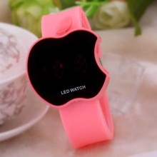 Red Light LED Display Men Women Casual Watch Rubber Band Digital Fashion Sports Wristwatches 2014 New
