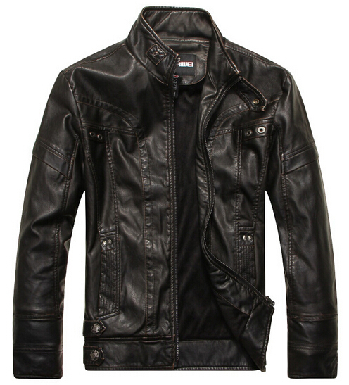 Leather Jacket Men chaqueta Jaqueta Couro Masculino Bomber Leather Jackets Coat Motorcycle Jackets jaqueta de couro masculina
