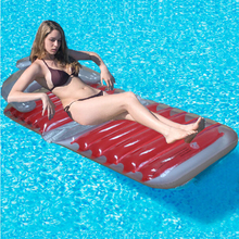 inflatable pool float Comfortable Fashion Inflatable Foldable Chair Floating Bed Lounge Beach Pool Raft font b