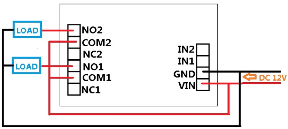 12V 2Ch multi-function Delay Relay Timer Control Switch LED PLC Home