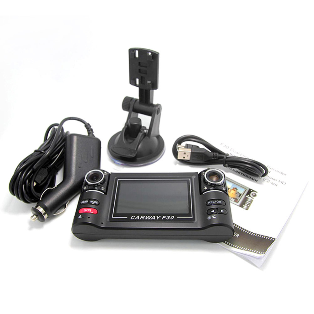 Car Camera Dual Lens F30 2.7" Car Camera Night Vision HD Car DVR Vehicle Driving Camcorder Video Recorder With Original Package Car Camera Dual Lens F30 2.7" Car Camera Night Vision HD Car DVR Vehicle Driving Camcorder Video Recorder With Original Package