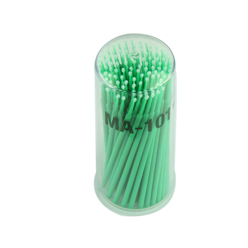 Durable 100pcs Disposable Eyelashes Extension Kabuki Brush Micro Foundation Individual Mascara Applicators Makeup Brushes