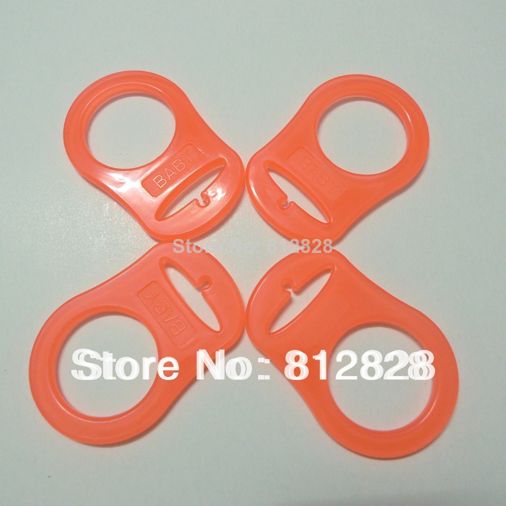 30pcs Orange MAM Rings Silicone Pacifier Adapter D...