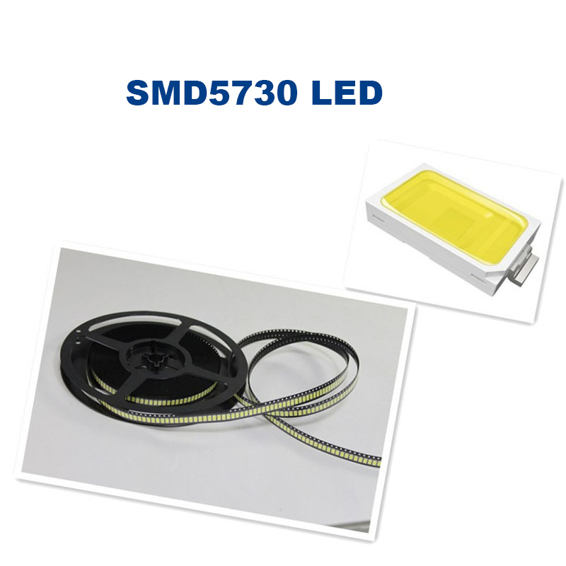 100pcs/LOT free shipping 5630/5730-WW 0.5W 50-55lm 6500K White Light SMD 5730 5630 LED chip lamps- (3.2~3.4V / 100 PCS)