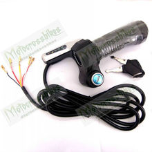 36V E BIKE Throttle Twist Grip with LED Battery indicator and Key Switch