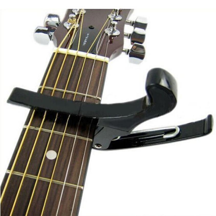 Гаджет  New Fashion Black Quick Change Tune Clamp Key Trigger Capo For Folk Acoustic Guitar free shipping Lowest Price None Спорт и развлечения