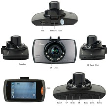 2 4 120 Degree Wide Angle Car DVR Camera Video Recorder Night Vision G Sensor