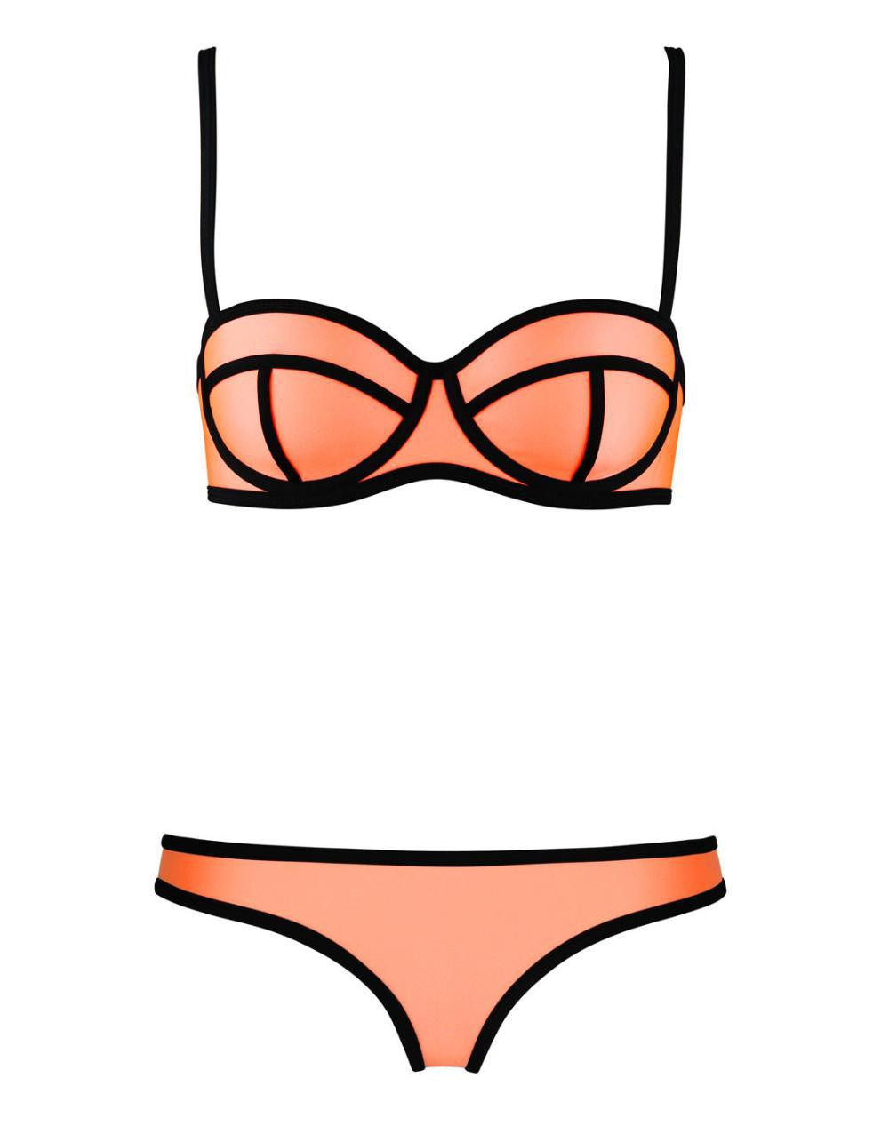 2015 vintage triangl Swimwear Women triangl vs swimwear triangl bikini women bandage beachwear triangl bikini (2)