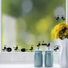 P2054 Furnishings wall stickers cartoon decoration glass stickers free shipping ant on Mirror Window Stickers Home