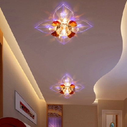 5W modern ceiling lighting led crystal living room hallway ceiling lights AC220-240V led lamp for home decoration abajur luminar