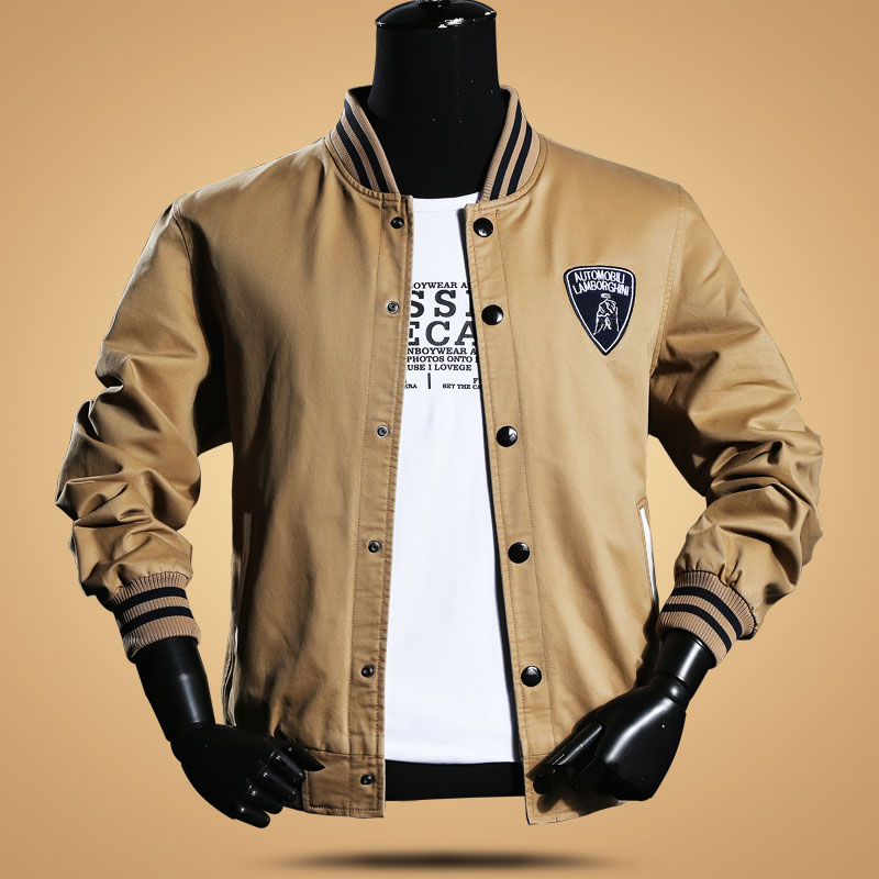 Male jacket male fashion outerwear autumn and winter 100 cotton plus size stand collar men s