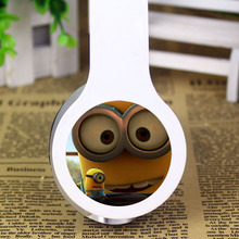 Free Shipping 3.5mm Cartoon Anime Headphone Despicable Me Earphone Minions Headset For Mp3 Mp4 iPhone Samsung Best Gift To Kids