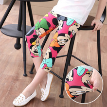 2016 Summer girls pants Girls legging for 2-7 Year Children Leggings quality milk silk fade anti pilling cartoon girl Leggings