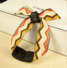 Vintage Fashion Handmade Embroidery Black Lace Leather Hairbands In Women Girls Casual Lovely Bowknot headwear headbands
