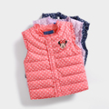 2016 New Girls Baby Cute Winter Children Down Vest Waistcoats Kids Warm Jacket Children Clothes 3
