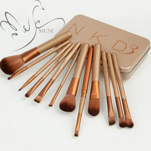 12pcs Maquiagem Naked 3 Makeup Brushes Professional Cosmetics NK3 power Maquillage Brush tool kit Set Eyeshadow